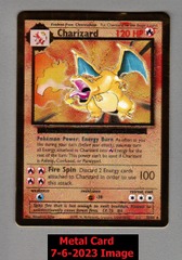 METAL CARD Charizard 4/102 - Celebrations Ultra-Premium Collection